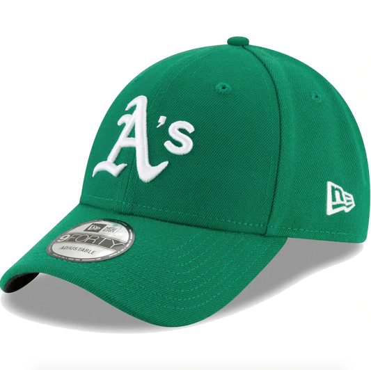 Men's Oakland Athletics New Era Green Alternate The League 9FORTY Adjustable Hat
