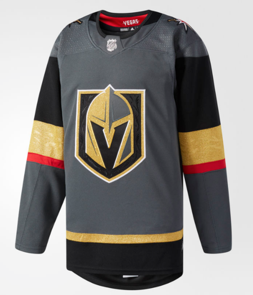 Men's Vegas Golden Knights Adidas Gray Home Authentic Blank Jersey