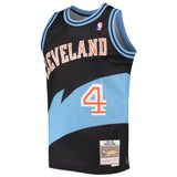 Men's Cleveland Cavaliers Shawn Kemp Mitchell & Ness Black 1997-98 Hardwood Classics Swingman Jersey - Pro Jersey Sports