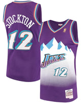 Men's Mitchell & Ness John Stockton Utah Jazz Purple 1996-97 Hardwood Classics Swingman Jersey - Pro Jersey Sports