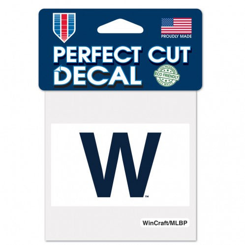 Chicago Cubs "W" Flag 4X4 Perfect Cut Decal