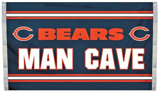 Chicago Bears NFL Football 3 ft x 5 ft Man Cave Flag - Pro Jersey Sports