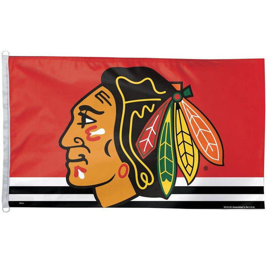 CHICAGO BLACKHAWKS Flag 3' X 5' - Pro Jersey Sports