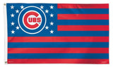 Chicago Cubs / Stars and Stripes Flag - Deluxe 3' X 5' - Pro Jersey Sports