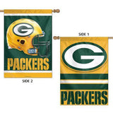 GREEN BAY PACKERS VERTICAL FLAG 2 SIDED 28" X 40" - Pro Jersey Sports