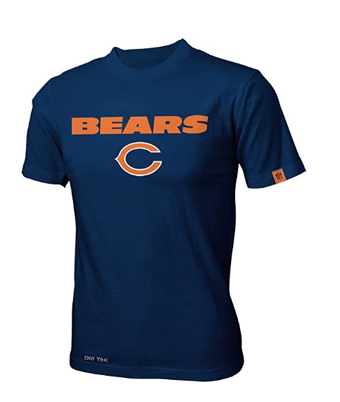 NFL Team Apparel Youth Chicago Bears Team Standard Dri-Tek Short-Sleeve T-Shirt