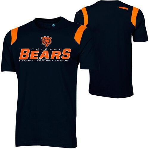 Chicago Bears Youth Contrast Stripe T-shirt - Navy Blue M