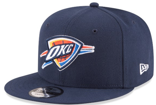 Men’s Oklahoma City Thunder Navy OTC 9FIFTY Snapback Hat By New Era