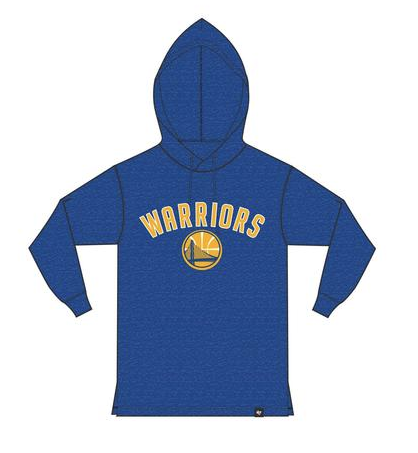 Mens Golden State Warriors '47 NBA Focus Club Hood Long Sleeve T-Shirt