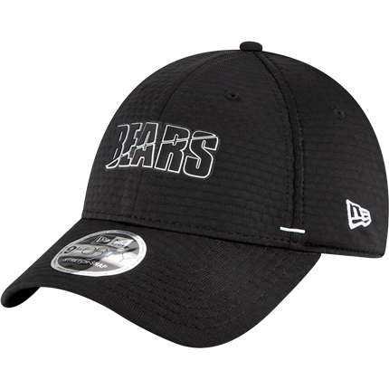 Chicago Bears New Era 2020 NFL Summer Sideline Official Black 39THIRTY Flex Hat