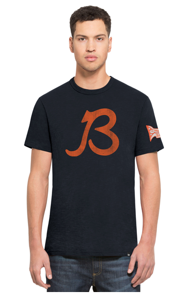 Chicago Bears Men's Legacy "B" Two Peat Scrum Tee By ’47 Brand