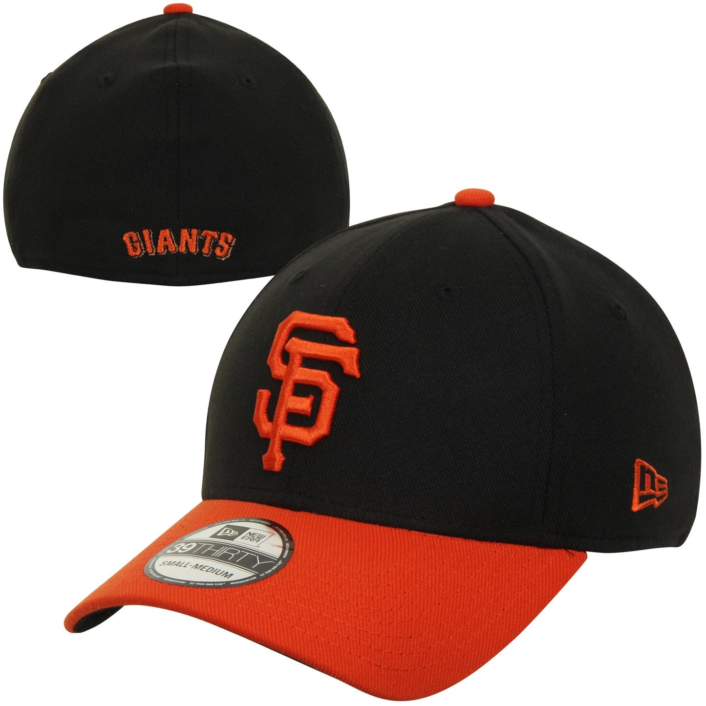 Men's San Francisco Giants New Era Black MLB Team Classic Alternate 39THIRTY Flex Hat