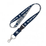 New York Yankees Heart Slogan 1" Lanyard With Detachable Buckle - Pro Jersey Sports