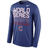 Men's Chicago Cubs 2016 World Series Champions Celebration 3D Long Sleeve T-Shirt - Pro Jersey Sports