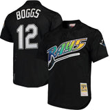 Men's Tampa Bay Devil Rays Wade Boggs Mitchell & Ness Black Cooperstown 1998 Mesh Batting Practice Jersey - Pro Jersey Sports