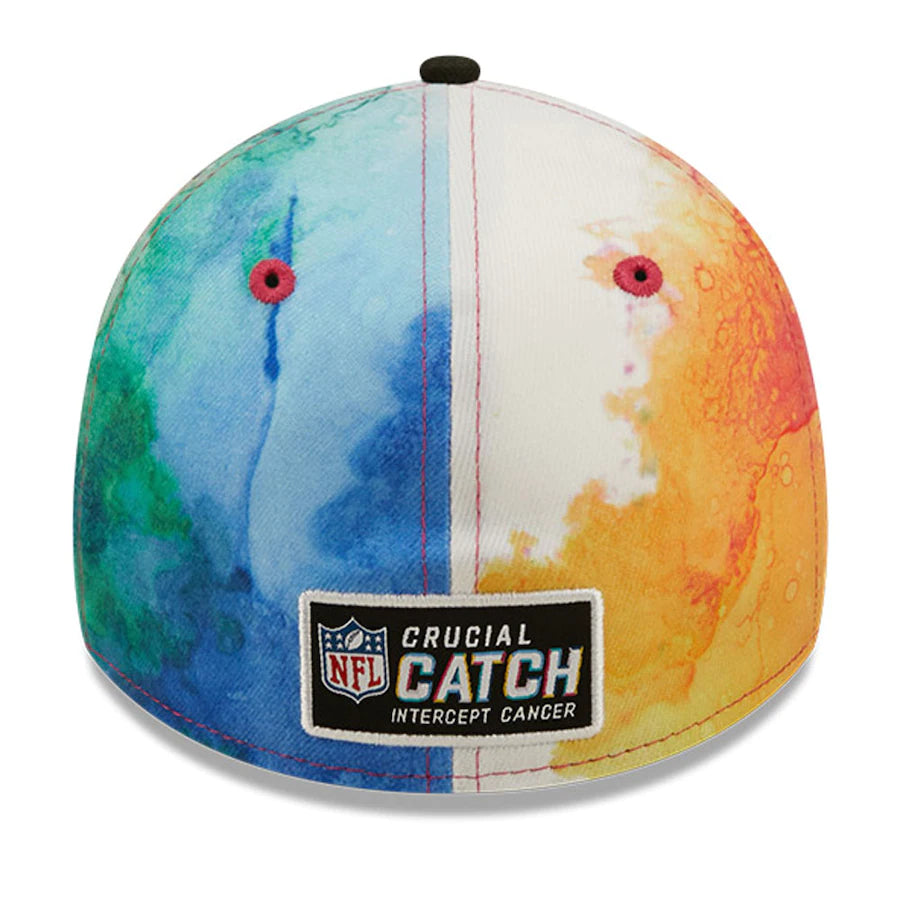 Men's Chicago Bears New Era Crucial Catch 2022 NFL Sideline B Logo Ink 39THIRTY Flex Hat
