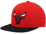 Mens Chicago Bulls Red Team 2-Tone 2.0 Snapback Hat By Mitchell And Ness - Pro Jersey Sports