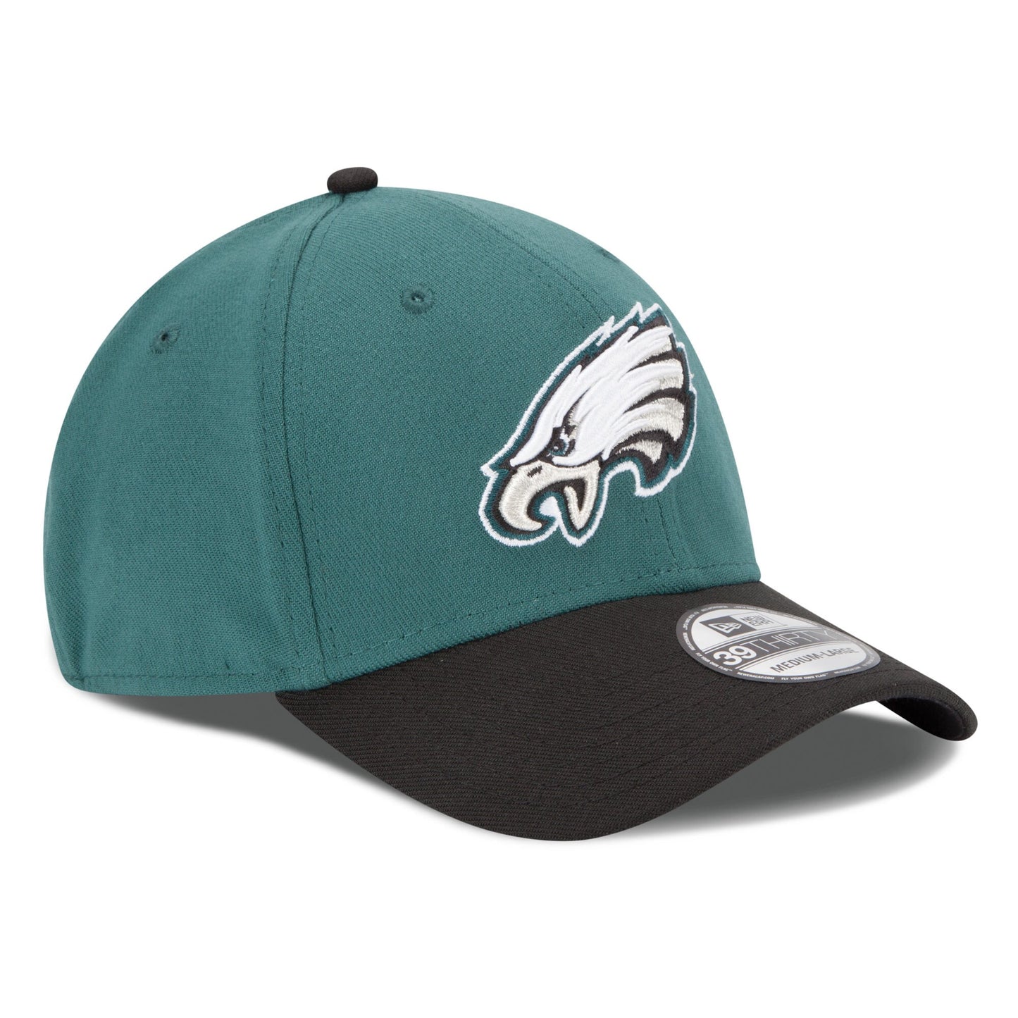 Men's Philadelphia Eagles New Era Midnight Green/Black 39THIRTY Team Classic Flex Hat