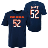 Toddler Chicago Bears Khalil Mack Navy Mainliner Name & Number T-Shirt - Pro Jersey Sports