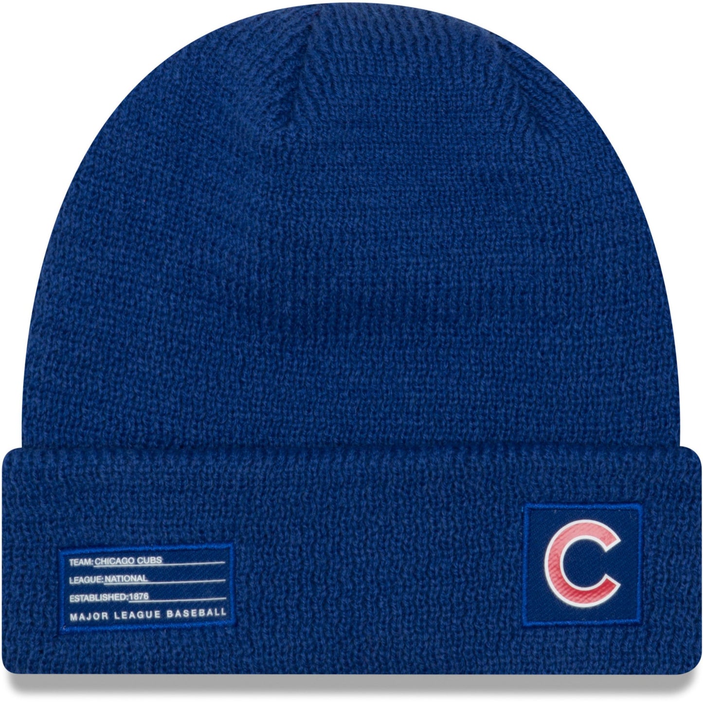 Men's Chicago Cubs New Era Royal On-Field Sport Cuffed Knit Hat