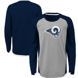 Youth Los Angeles Rams Mainframe Long Sleeve Performance Tee - Pro Jersey Sports