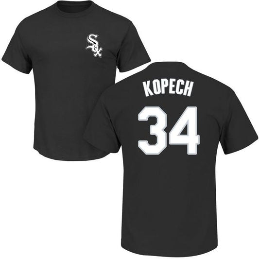 Youth Chicago White Sox Michael Kopech Majestic Black Official Name & Number T-Shirt