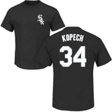 Youth Chicago White Sox Michael Kopech Majestic Black Official Name & Number T-Shirt - Pro Jersey Sports