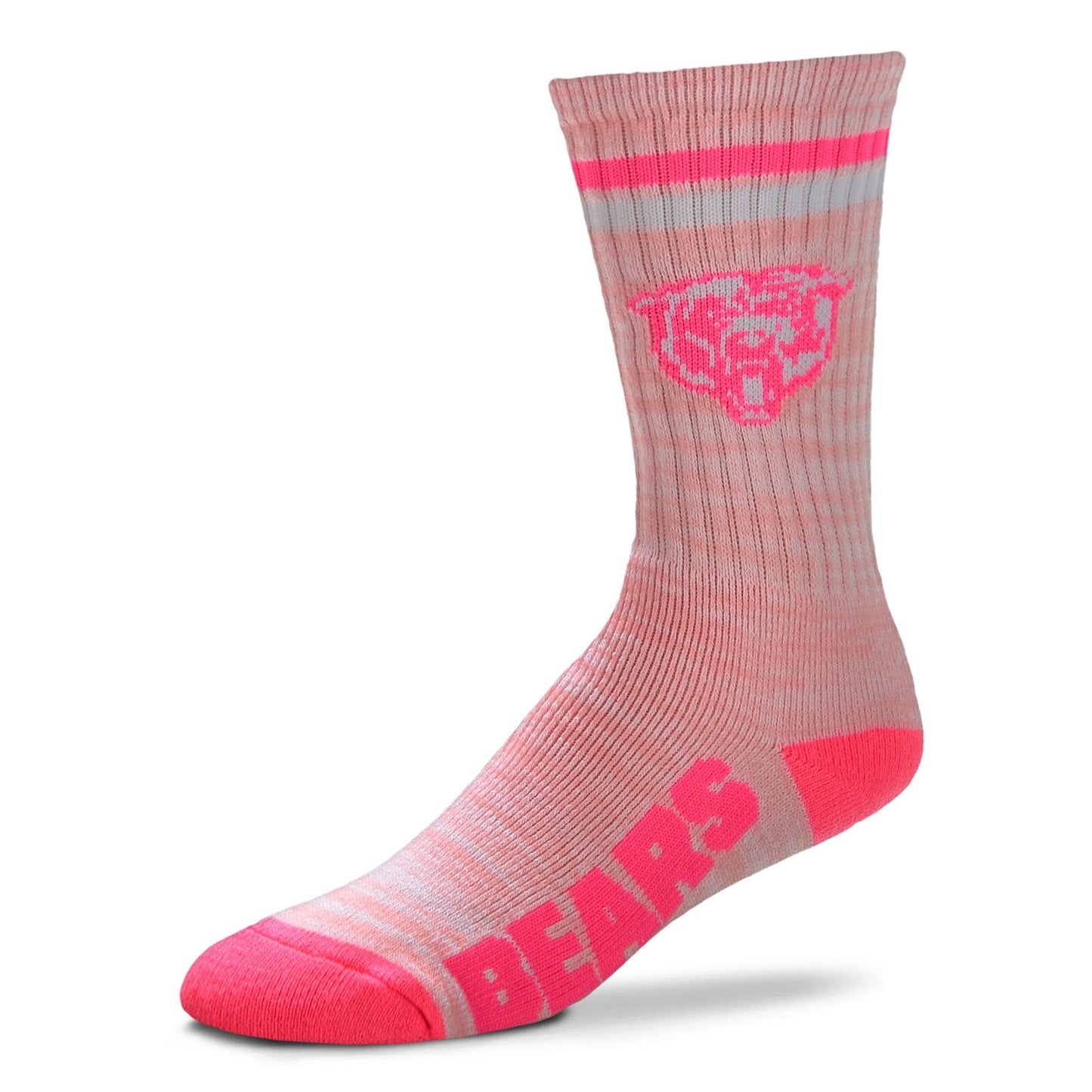 Women's Chicago Bears Pretty in Pink Crew Socks