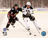 Duncan Keith Chicago Blackhawks & James Neal Pittsburgh Penguins 2014 NHL Stadium Series Action Photo - Pro Jersey Sports