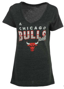 Womens Chicago Bulls Horizon Lines T-Shirt