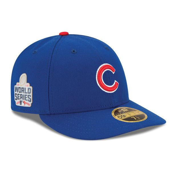 Chicago Cubs Authentic Collection On-Field 59FIFTY Low Profile Game Cap with 2016 World Series Patch Size 8