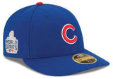Chicago Cubs Authentic Collection On-Field 59FIFTY Low Profile Game Cap with 2016 World Series Patch Size 8 - Pro Jersey Sports
