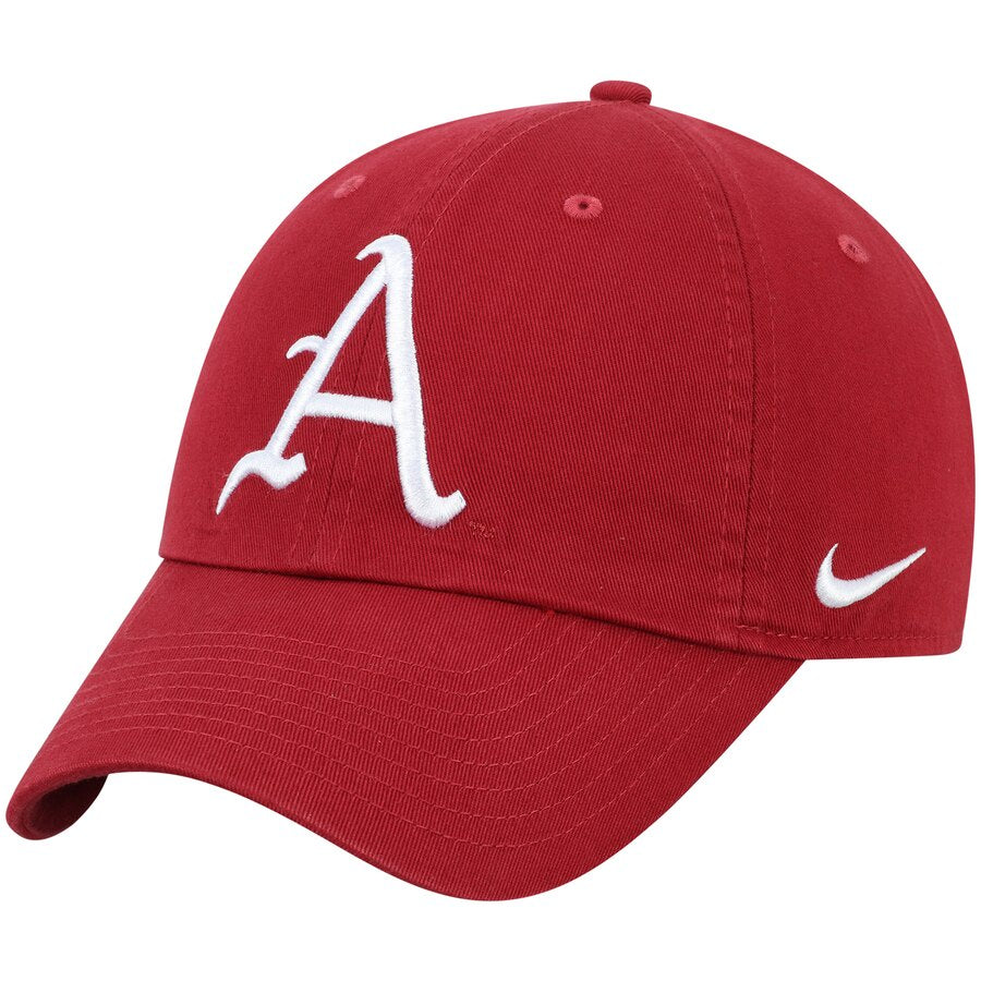 Arkansas Razorbacks Nike Heritage 86 Team Logo Performance Adjustable Hat - Crimson