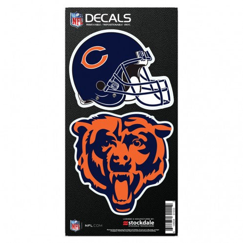Chicago Bears 6X12 Dual Logo All Surface Decal By Wincraft