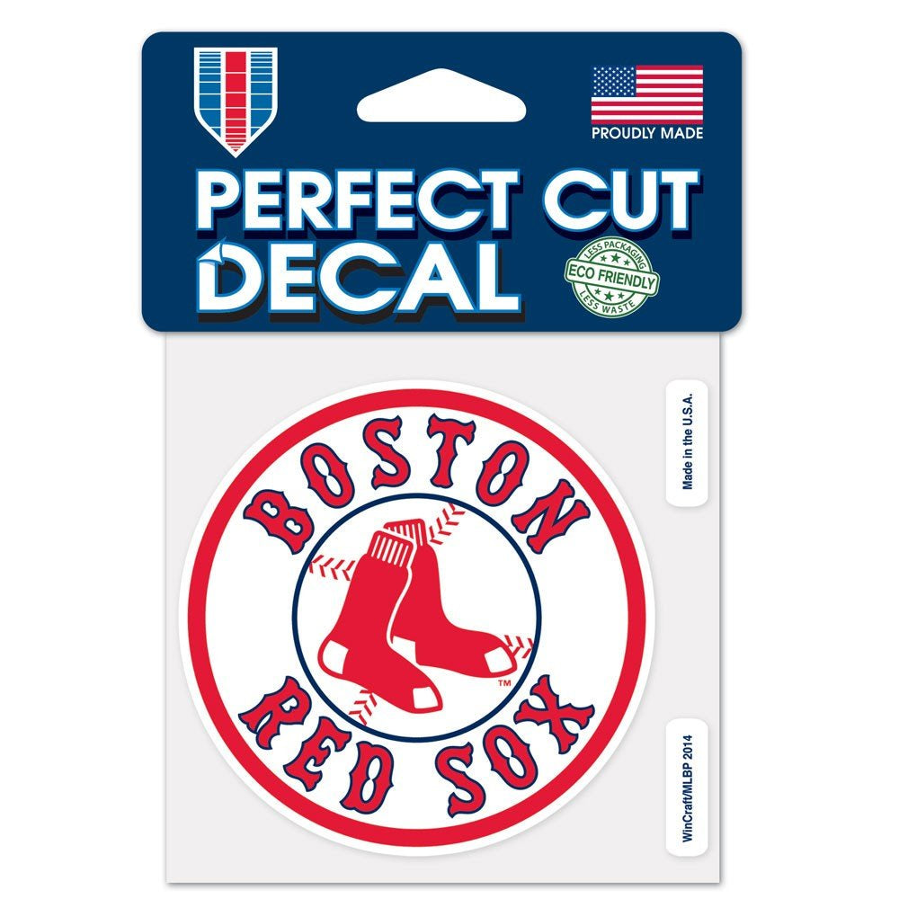 Boston Red Sox 4X4 Perfect Cut Decal