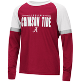 Alabama Crimson Tide Colosseum Youth Ollie Long Sleeve Raglan T-Shirt - Pro Jersey Sports