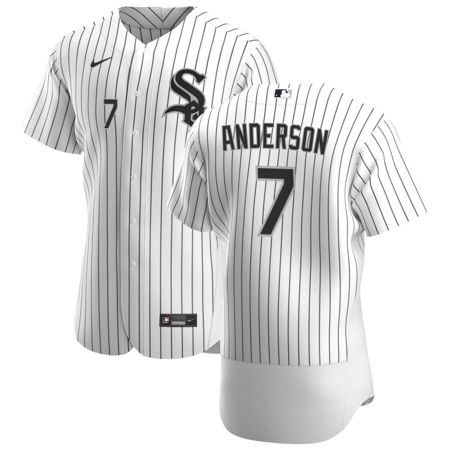 Men's Chicago White Sox Tim Anderson Nike White Home Authentic Player Jersey