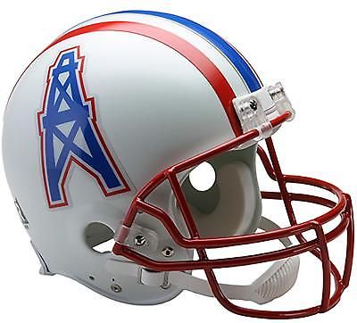Riddell Houston Oilers 1981-96 White VSR4 Mini Helmet - Pro Jersey Sports