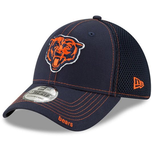 Chicago Bears New Era 39THIRTY Neo Flex Hat - Navy