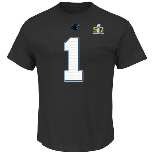 Carolina Panthers Cam Newton Eligible Receiver SB 50 Name and Number T-Shirt - Pro Jersey Sports - 1