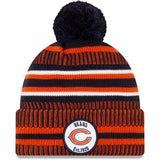 Chicago Bears New Era 2019 NFL Sideline Home Official Logo Sport Knit Hat - Navy/Orange - Pro Jersey Sports