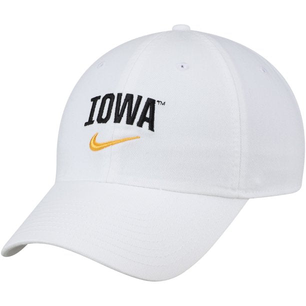 Nike Iowa Hawkeyes Heritage 86 Arch Adjustable Performance Hat-White