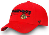 Men's Chicago Blackhawks Fanatics Branded Red Authentic Pro Rinkside Fundamental Adjustable Hat - Pro Jersey Sports