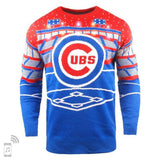 Mens Chicago Cubs Light Up Bluetooth Sweater By Foco - Pro Jersey Sports