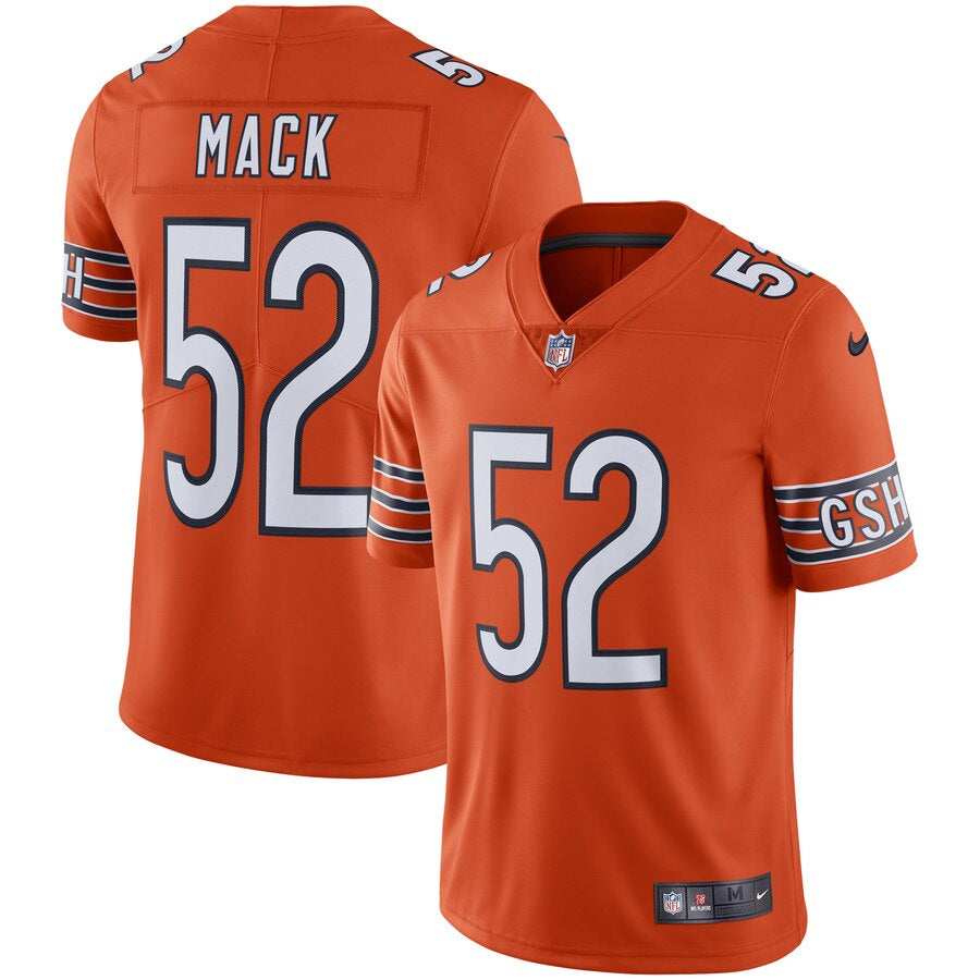 Men's Chicago Bears Khalil Mack Nike Orange Vapor Limited Jersey