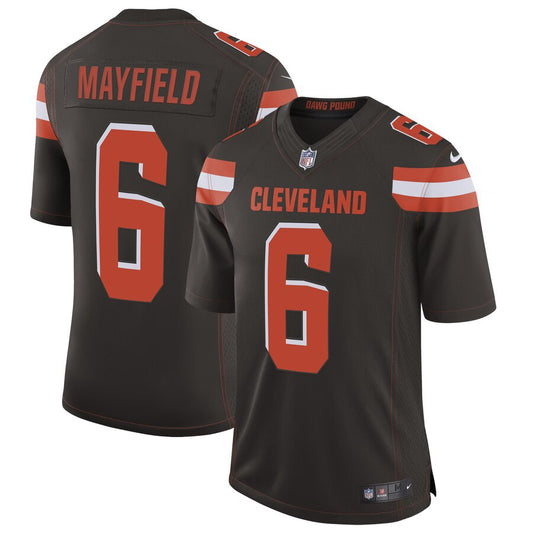 Men's Cleveland Browns Baker Mayfield Nike Brown Speed Machine Limited Jersey