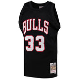 Men's Chicago Bulls Scottie Pippen Black Team Color Swingman Jersey by Mitchell & Ness - Pro Jersey Sports
