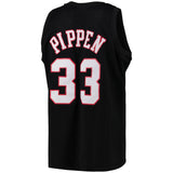 Men's Chicago Bulls Scottie Pippen Black Team Color Swingman Jersey by Mitchell & Ness - Pro Jersey Sports