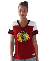 Women's Chicago Blackhawks  G-III 4Her by Carl Banks Red 5 On 5 Tee - Pro Jersey Sports