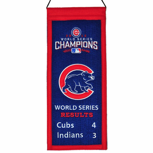 Chicago Cubs World Series Results Mini Banner